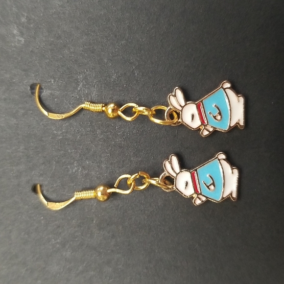 Hand Crafted Jewelry - Bunny Earrings.